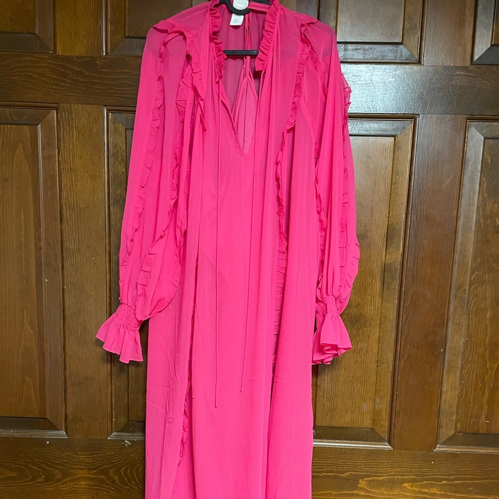 Chiffon Ruffle Maxi dress